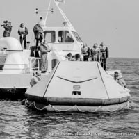 AP1-88 hovercraft with SAS undergoing lifeboat trials